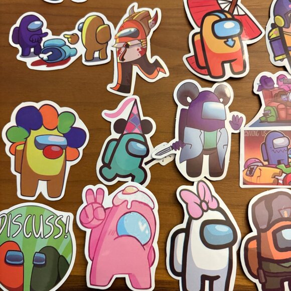 Among Us Imposters Sus 50 PCS Waterproof Vinyl Stickers (SKU: 57ST) - Picture 3 of 7